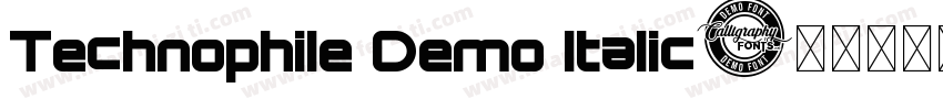 Technophile Demo Italic字体转换